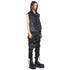 JULIUS 917KNM4 Bk Noise / Digital Noise Shirring Top